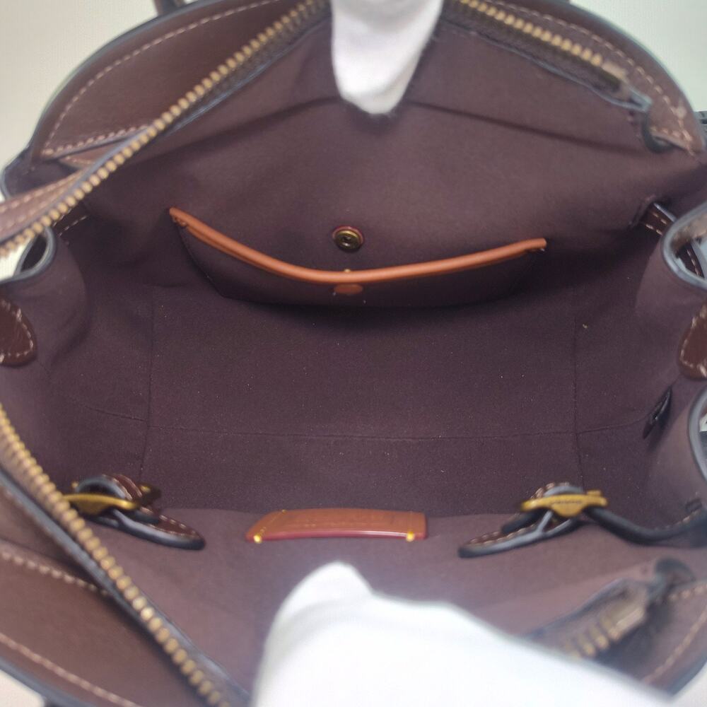 Coach Soft Empire Carryall Bag 21 - Small - Maple/Brown -NWT - Picture 7 of 15